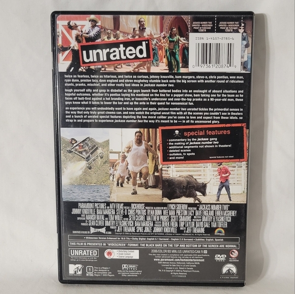 4/$10! Jackass Number Two DVD - Picture 2 of 3